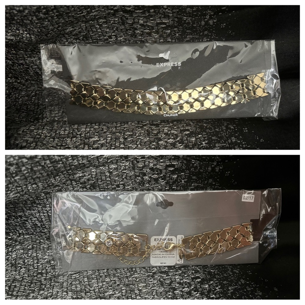 NWT Express Choker Gold-tone